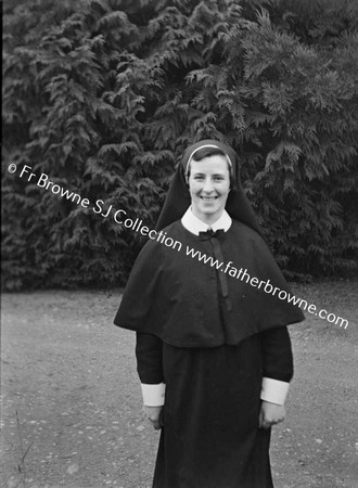 SISTER M MAUREEN LEAVY ON HER RECEPTION DAY AT MT ST ANNE'S PORT